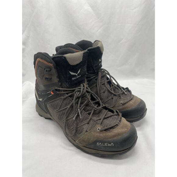 Salewa Men's Mountain Trainer Lite Mid GTX Hiking Shoe, Black, US 10.5 - Picture 3 of 10